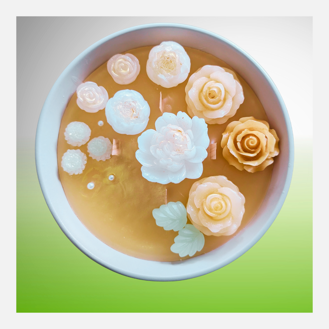 Große Rosen Schale-lachs