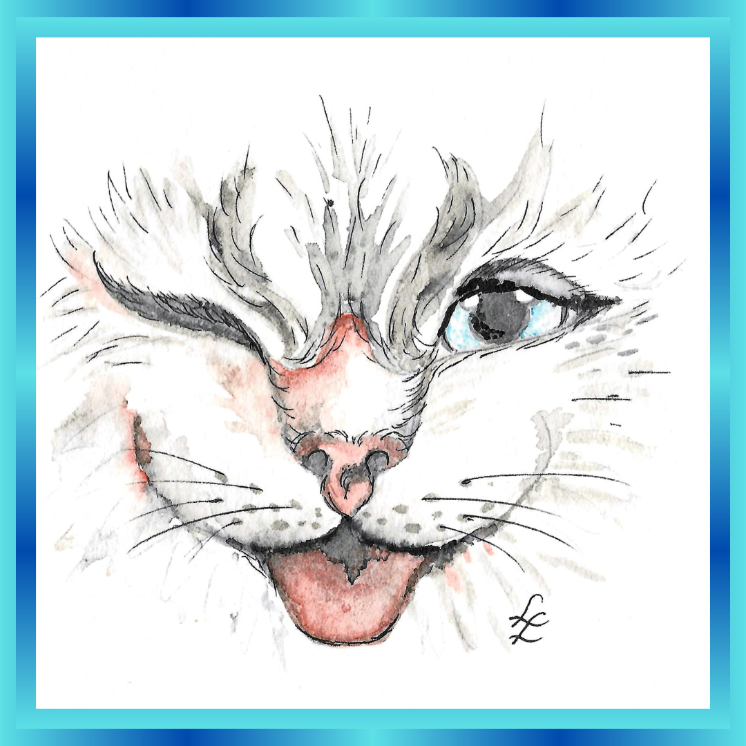 Katze-Aquarell